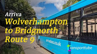 Wolverhampton to Bridgnorth  Arriva 9  Realtime [upl. by Barbaraanne]