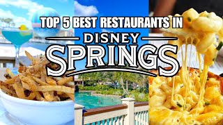 5 BEST Restaurants in Disney Springs  Walt Disney World [upl. by Carree]