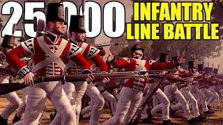 Largest Napoleonic Line Battle EVER 25000 Soldiers  Total War Napoleon Battle Simulator [upl. by Okiek]