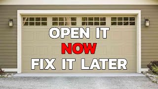 How to Open Garage Door Manually [upl. by Sassan]