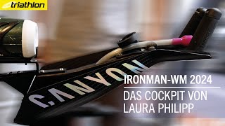 TechnikTalk Laura Philipps neues Cockpit am Canyon Speedmax  IronmanWM Nizza 2024 [upl. by Rebna]