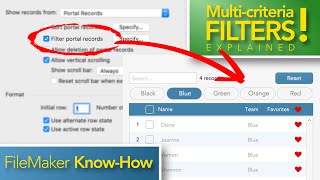 FileMaker HowTo use Portal Filtering [upl. by Wolff]