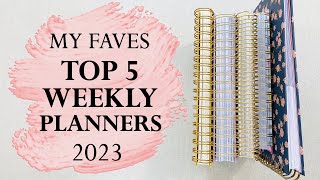 MY TOP 5 WEEKLY Planners 2023 [upl. by Ppik]