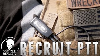 Code Red Headsets Recruit PTT  Airsoft Evikecom [upl. by Arotahs773]