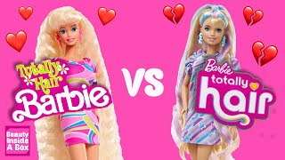 1992 VS 2022 Totally Hair Barbie Comparison Unboxing Doll Review [upl. by Priest601]