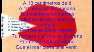 A Diez Centimetros De TiLa Oreja De Van Gogh Con Letra [upl. by Justinian]