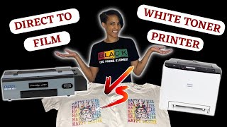 DTF VS White Toner T Shirt Printing Which is better Can you tell the difference [upl. by Marilla]