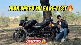 2024 Xtreme 160 High speed mileage test  Hero Xtreme 160 4V 1L Mileage [upl. by Farika]