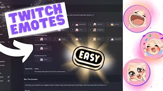 Streamer Tips  How To Set up Twitch Emotes [upl. by Enywtna]