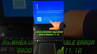 Fix WHEA UNCORRECTABLE ERROR Blue Screen Error Windows 11 10 💻 youtubeshorts shorts [upl. by Reivax528]