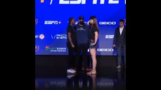 PFL 4 Claressa Shields vs Brittney Elkin  Face Off  2021 Season [upl. by Giovanna]