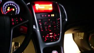 Opel Astra J Footwell light amp Ambient light [upl. by Demodena988]