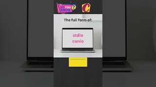 Full form of stdio and conio  What is stdio conio in C programming shorts [upl. by Lindon]