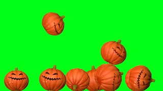 Green screen Pumpkin head falling effect Free download halloween stock footage [upl. by Strephonn]