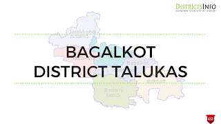 taluks in Bagalkot District of Karnataka State [upl. by Sined]