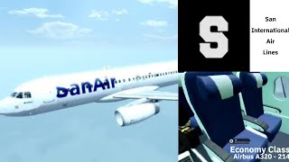 Roblox San Airlines Economy Class Airbus A320  214 [upl. by Fianna10]