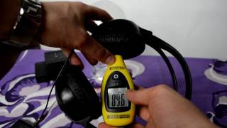 Philips SHP1900 Headphones SPL dB test  quick review [upl. by Aivatan]