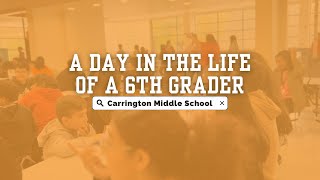 A day in the life of a 6th Grader at Carrington Middle School [upl. by Bennie]