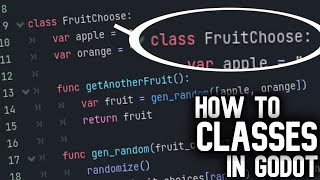 How to Use CLASSES in Godot 4 everything to know [upl. by Jorey]