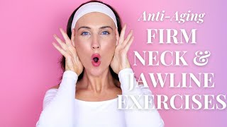 ANTIAGING FACE LIFTING EXERCISES For Jowls amp Laugh Lines Nasolabial Fold  Firm Neck amp Jawline [upl. by Eetak890]