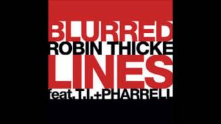 Robin thicke feat ti Pharrell quotBlurred Linesquot [upl. by Forland]