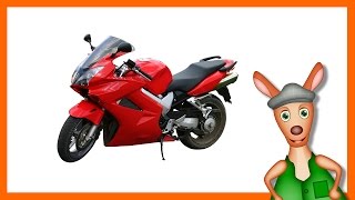 MOTORCYCLE   Bikes For Kids  Things That Go TV [upl. by Adnorat]