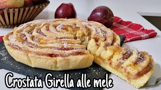 Crostata Girella alle mele 🍎 Ricetta facile [upl. by Steel]