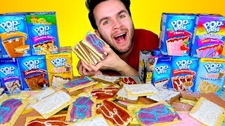 TRYING WEIRD POPTARTS  Smores Cinnamon Roll amp MORE Pop Tarts Taste Test [upl. by Ahsoym]