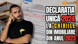 Declaratia Unica pana la 25 mai 2024 pentru veniturile din chirii din anul 2023 imobiliare chirii [upl. by Ahsitam]