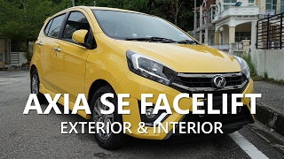 Perodua Axia SE Facelift 2017 Interior amp Exterior Walkaround [upl. by Yanal]