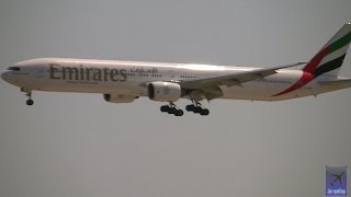 Emirates B777300 is Landing at Nice Côte dAzur Airport  NCELFMN [upl. by Bunni]