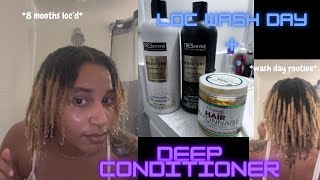 HOW TO deep condition amp moisturize dry locs  loc wash day [upl. by Nnyrat]