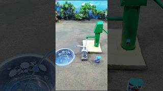 Mini hand pump science project mini motor water pump video  238 [upl. by Ecirtap]