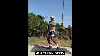 •KETTLEBELL CLEAN STEP• fitness kettlebellexercise personaltrainer kettlebell fitnesstrainer [upl. by Suirauqed]