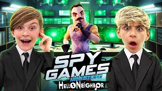 Spy Games  Mission HELLO NEIGHBOR FUNhouse Family Game In Real Life [upl. by Niwdog520]