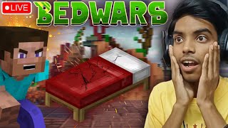 Minecraft Java Bedwars Live🛑 Lets Play Together 😁 [upl. by Retsila]