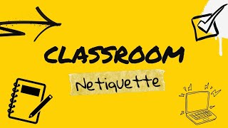 Netiquette for Online Class 2021 [upl. by Dorris]