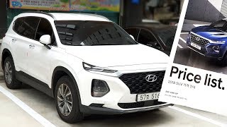 Первый взгляд на Hyundai Santa Fe 2018  Цены в Корее Экстерьер Интерьер [upl. by Dionisio]