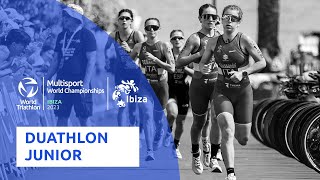 2023 World Multisport Duathlon Championships Ibiza Junior Highlights [upl. by Fennell348]