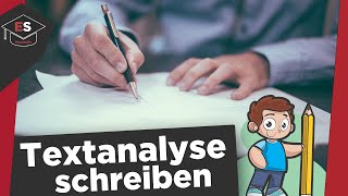 Wie schreibe ich eine Textanalyse  Textanalyse schreiben Einleitung Hauptteil Schluss erklärt [upl. by Gennifer666]