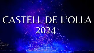 Castell de LOlla 2024 Fuegos artificiales en el mar Altea 4K [upl. by Yrailih717]