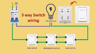 3 way switch wiring diagram  wiring a three way switch [upl. by Acilegna578]