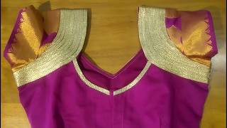 Saravanan meenakshi blouse cutting and stitching [upl. by Yrome]