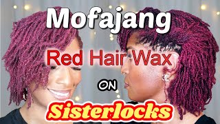 SISTERLOCKS  What to Expect  When Using Temporary Hair Color  Wax Hair Color  Mofajang Hair Wax [upl. by Adnarym]