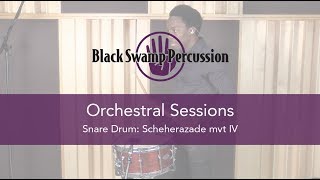 BSP Orchestral Sessions Snare Drum  Scheherazade mvt IV [upl. by Einor250]