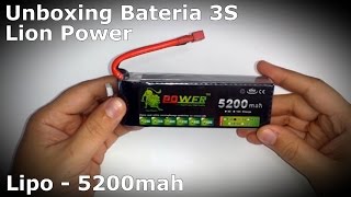 Unboxing Bateria 3S Lion Power 5200mah [upl. by Mariya]