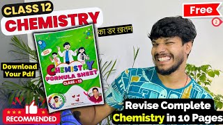 Class 12 Chemistry formula Sheet  Chemistry Class 12 all formulas 9 Pages Revise  Download Now [upl. by Eimot]