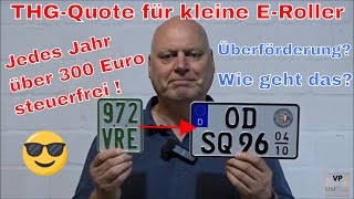 Steuerfreie THGQuote für 45 kmh Elektroroller  Wie geht das [upl. by Anilra]