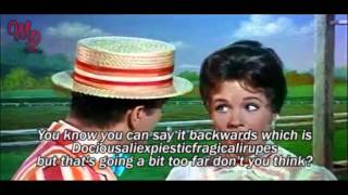 Mary Poppins 1964  quotSupercalifragilisticexpialidociousquot  VideoLyrics [upl. by Appledorf]