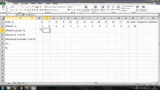 05 Statistique Troisième  Calculs des fréquences cumulées de la moyenne et de la médiane [upl. by Cawley]